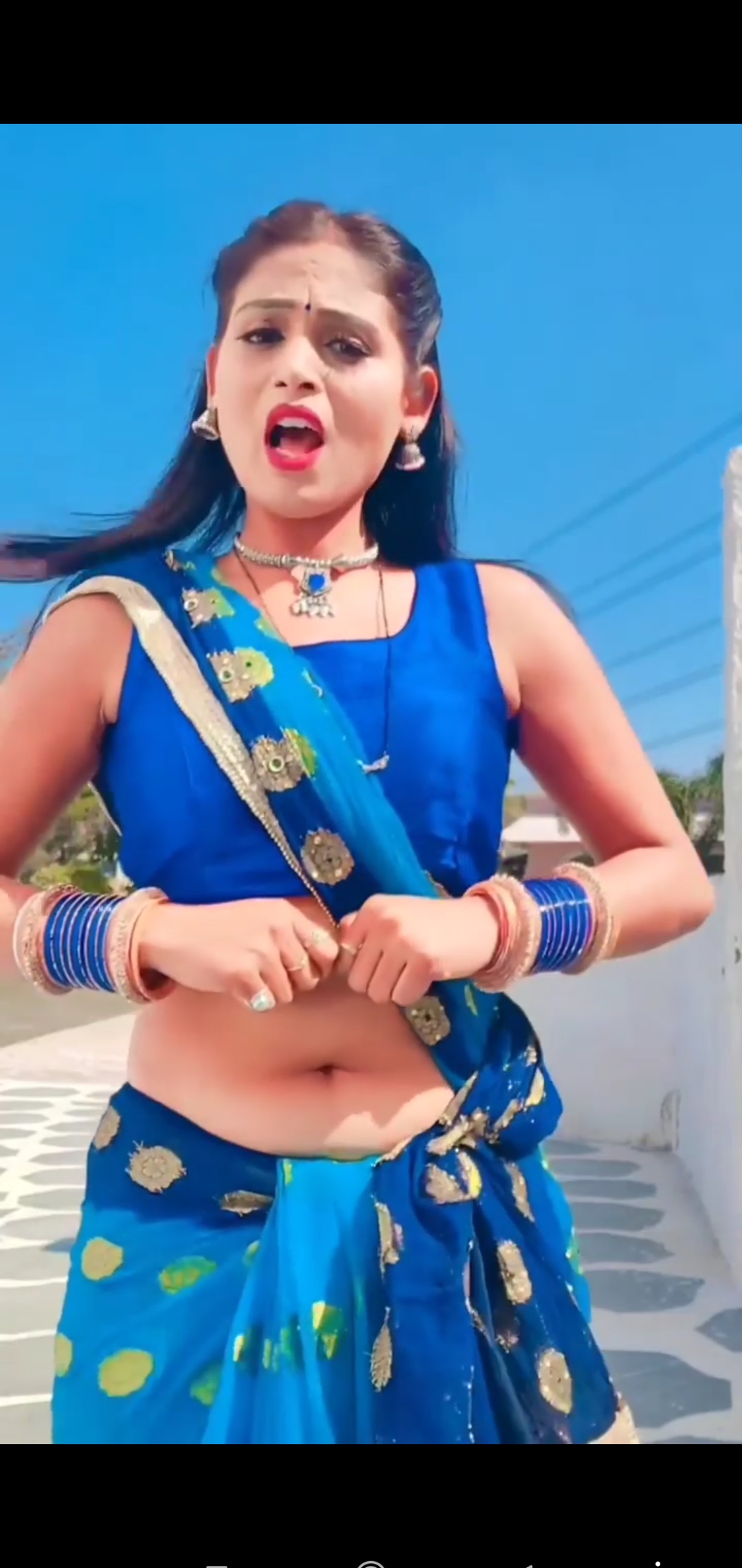 Sexy Saree Girl Hot Navel